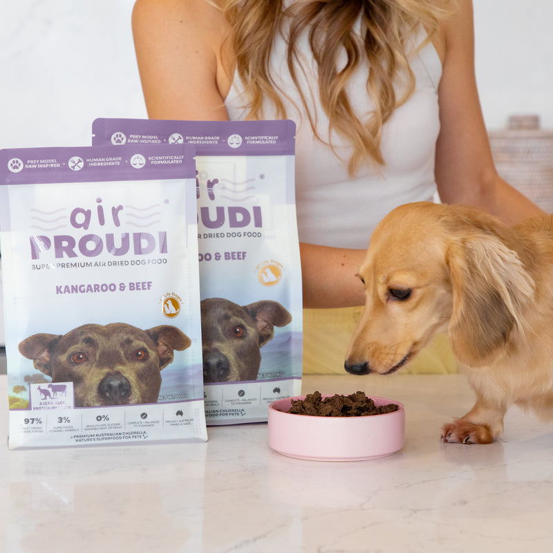 AirProudi Air Dried Dog Food Kangaroo and Beef 1kg