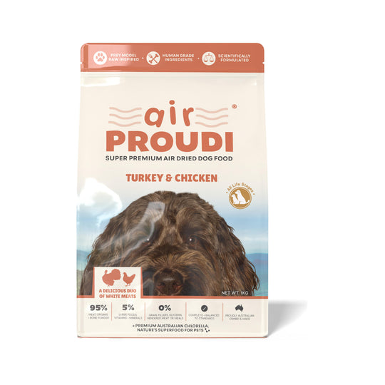 AirProudi Air Dried Dog Food Turkey and Chicken 1kg
