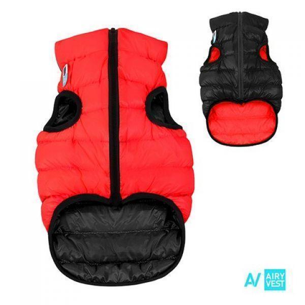 AiryVest Red/Black Dog Jacket Size 25 XSmall***-Habitat Pet Supplies