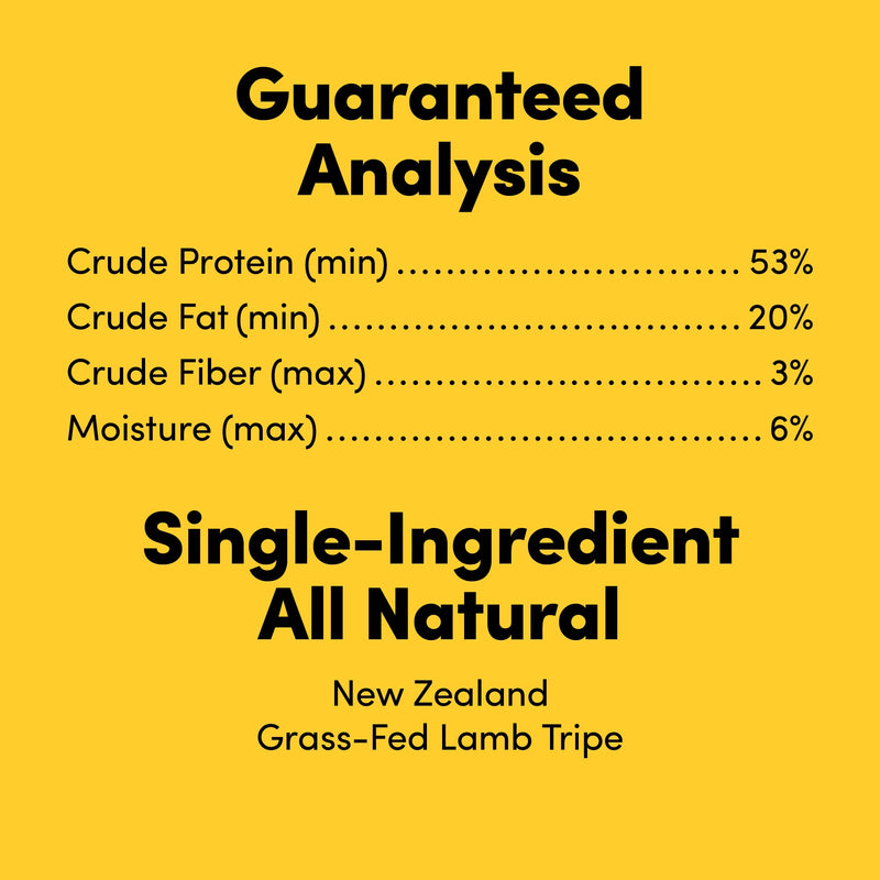 Animals Like Us Grass-Fed Lamb Tripe Freeze Dried Dog Treats 60g (+_+)