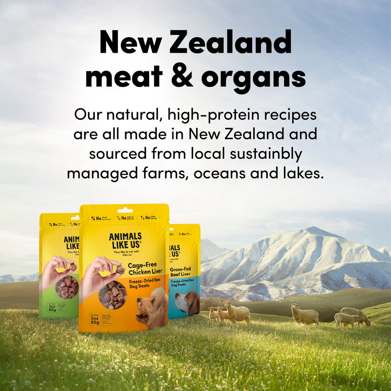 Animals Like Us Grass-Fed Lamb Tripe Freeze Dried Dog Treats 60g (+_+)