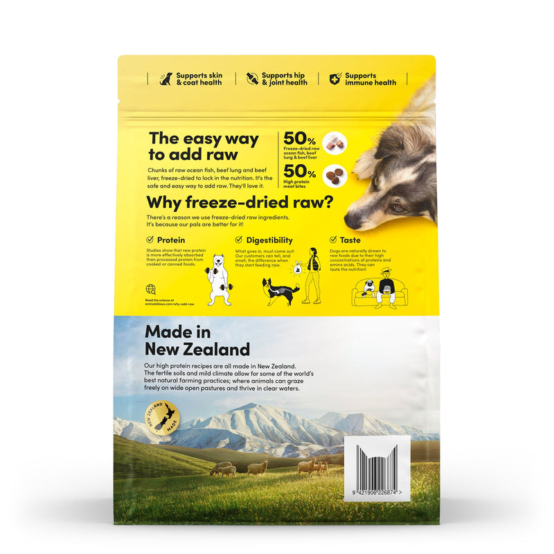 Animals Like Us RawMix50 with Freeze Dried Ocean Fish and Kibble Mix Dry Dog Food 1.8kg (+_+)