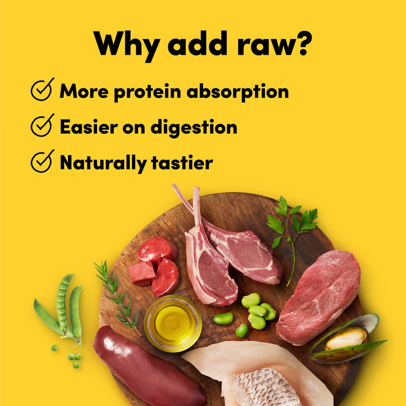 Animals Like Us RawMix50 with Freeze Dried Ocean Fish and Kibble Mix Dry Dog Food 1.8kg (+_+)