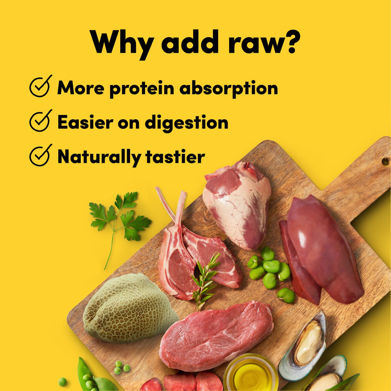 Animals Like Us RawMix50 with Grass-Fed Freeze Dried Lamb and Kibble Mix Dry Dog Food 1.8kg (+_+)