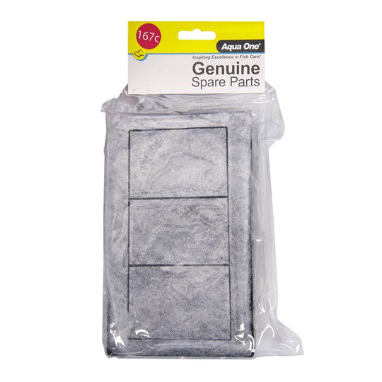 Aqua One Carbon Filter Catridge 167C 2 Pack for Lifestyle 76 and 94
