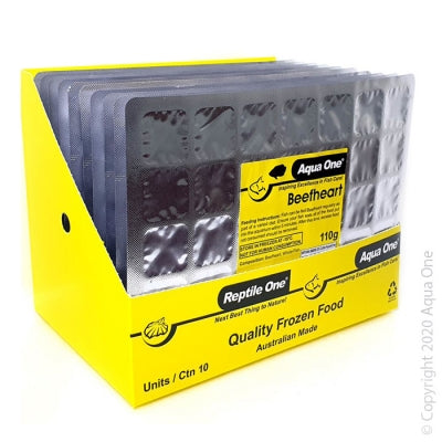 Aqua One Frozen Beefheart 110g Punch Out Pack-Habitat Pet Supplies