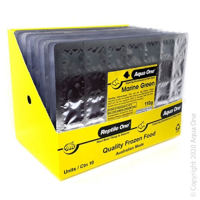 Aqua One Frozen Marine Green 110g Punch Out Pack-Habitat Pet Supplies