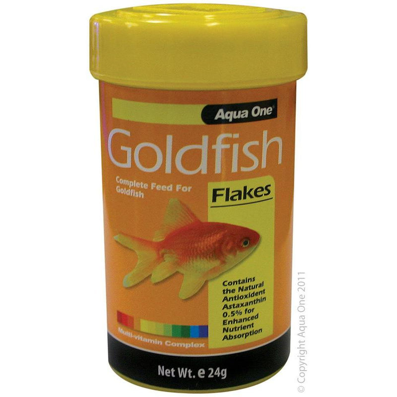 Aqua One Goldfish Flakes Fish Food 24g-Habitat Pet Supplies