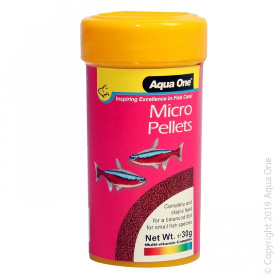 Aqua One Micro Pellets Fish Food 30g