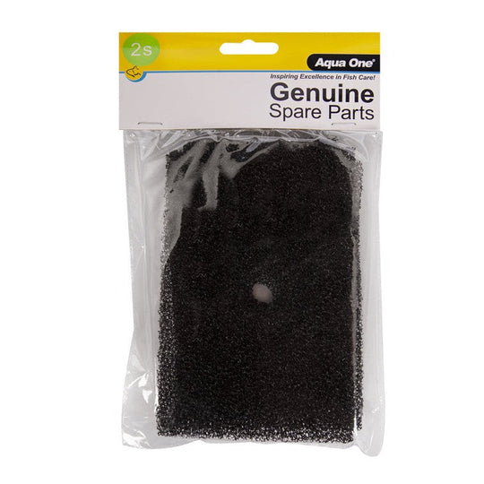 Aqua One Sponge Filter Cartridge 2S 2 Pack for Lifestyle 52