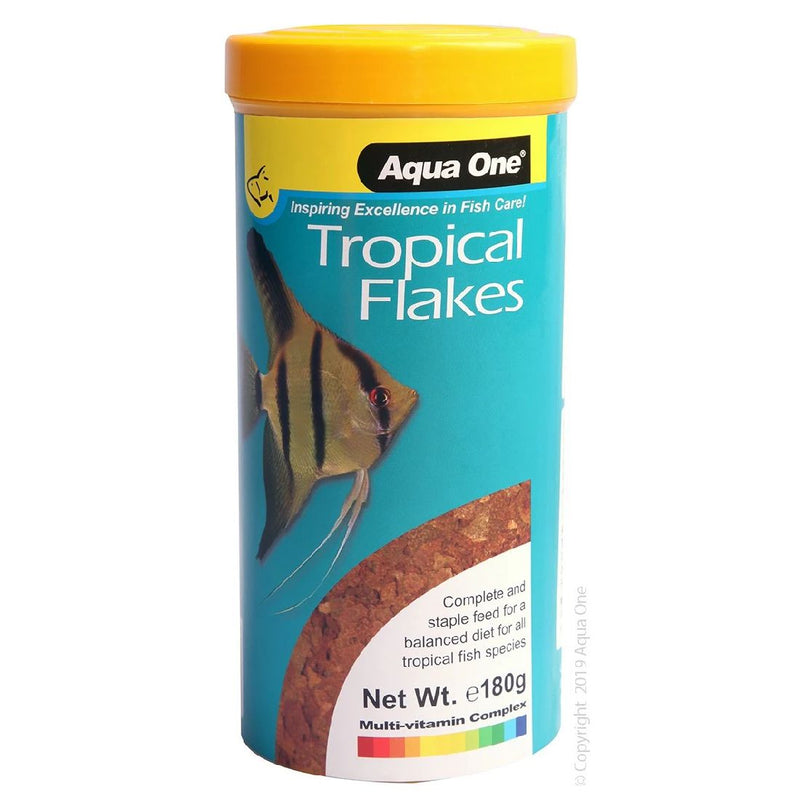 Aqua One Tropical Flakes 180g-Habitat Pet Supplies