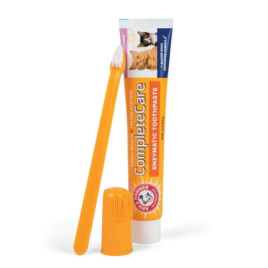 Arm & Hammer Complete Care Dental Kit for Cats - Toothbrush, Finger Brush and Toothpaste 70ml