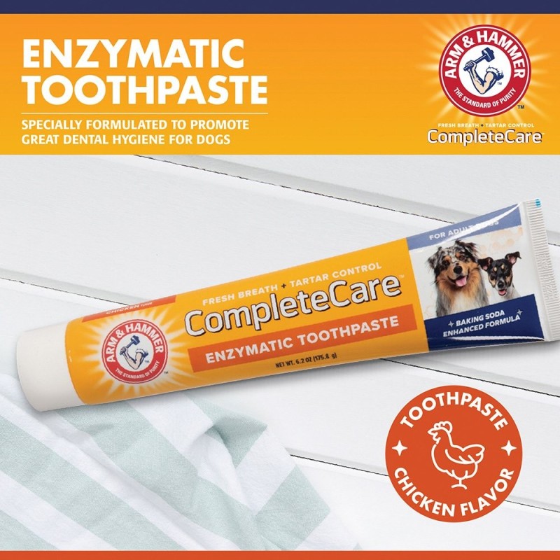Arm & Hammer Complete Care Dental Kit for Dogs - Toothbrush, Finger Brush and Toothpaste 70ml