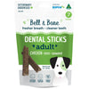 Bell and Bone Dental Sticks Chicken Mint and Seaweed for Medium Dogs 182g (+_+)-Habitat Pet Supplies