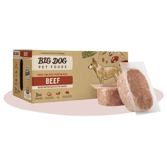 Big Dog BARF Beef Raw Dog Food 3kg