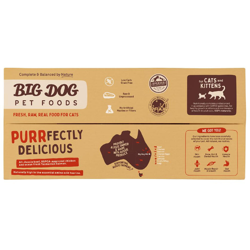 Big Dog for Cats BARF Beef Raw Cat Food 1.38kg (Frozen)