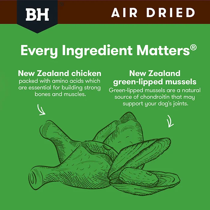 Black Hawk Air Dried Chicken Dry Dog Food 450g