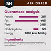 Black Hawk Air Dried Lamb Dry Dog Food 2kg