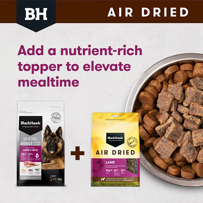 Black Hawk Air Dried Lamb Dry Dog Food 450g ^._.^