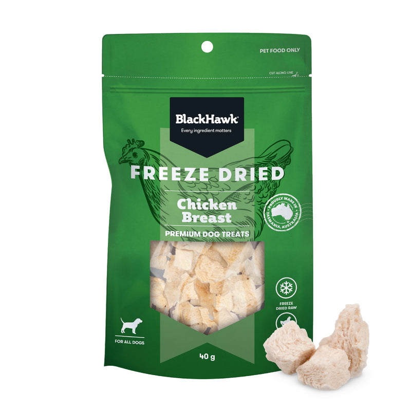 Black Hawk Freeze Dried Chicken Dog Treats 40g