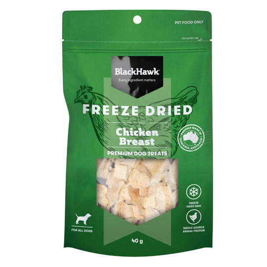 Black Hawk Freeze Dried Chicken Dog Treats 40g