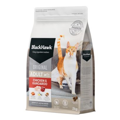 Black Hawk Grain Free Chicken and Kangaroo Cat Dry Food 2kg
