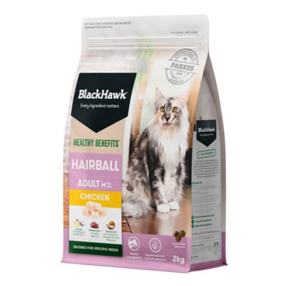 Black Hawk Healthy Benefits Hairball Chicken Cat Dry Food 2kg