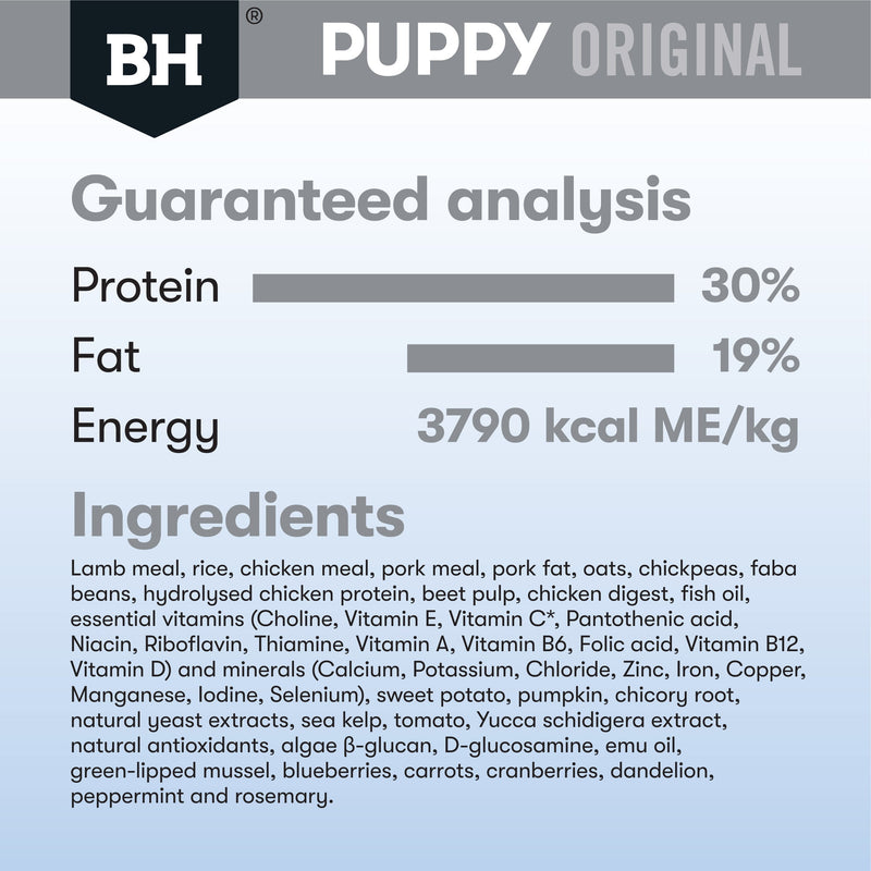 Black Hawk Lamb and Rice Medium Breed Puppy Dry Dog Food 20kg