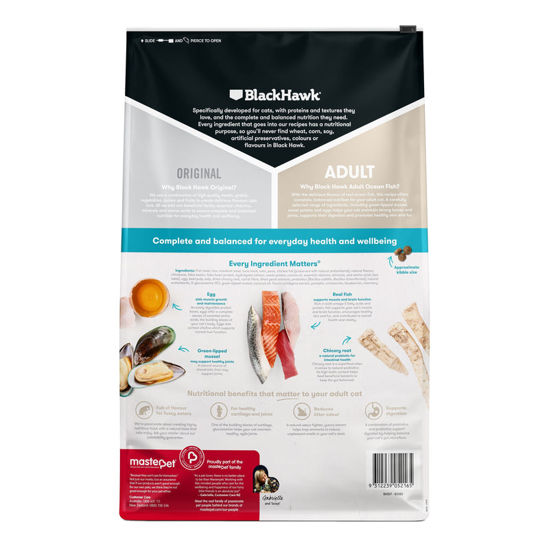 Black Hawk Ocean Fish Cat Dry Food 8kg ^._.^