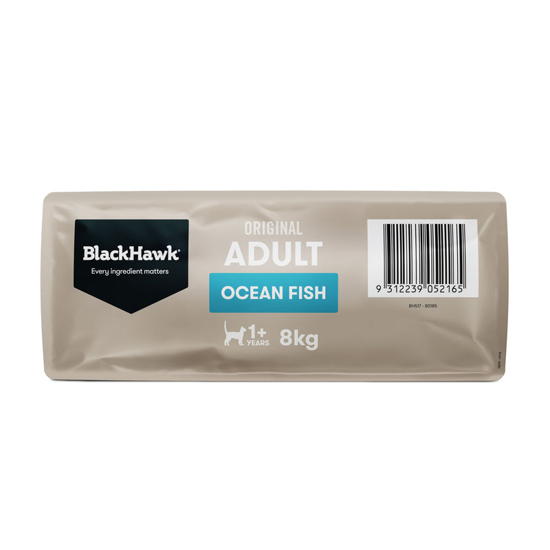 Black Hawk Ocean Fish Cat Dry Food 8kg ^._.^