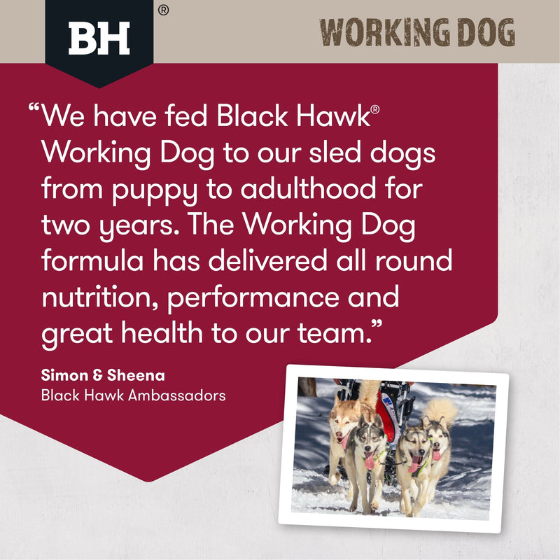 Black Hawk Original Lamb and Beef Working Dog Dry Dog Food 20kg