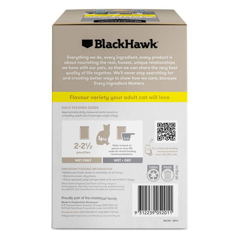 Black Hawk Variety Pack Cat Wet Food 85g x 12