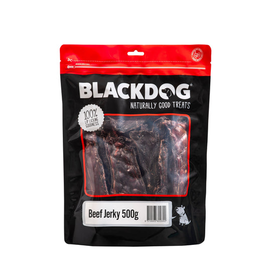 Blackdog Beef Jerky Dog Treats 500g