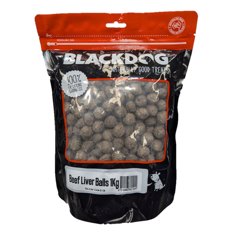 Blackdog Beef Liver Balls Dog Treats 1kg-Habitat Pet Supplies