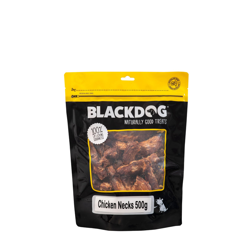Blackdog Chicken Necks Dog Treats 500g-Habitat Pet Supplies