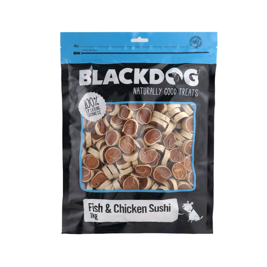 Blackdog Fish and Chicken Sushi Dog Treats 1kg ^._.^