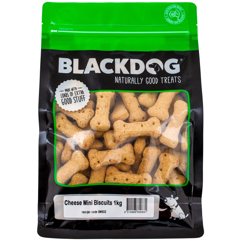 Blackdog Mini Cheese Dog Biscuits 1kg (+_+)-Habitat Pet Supplies