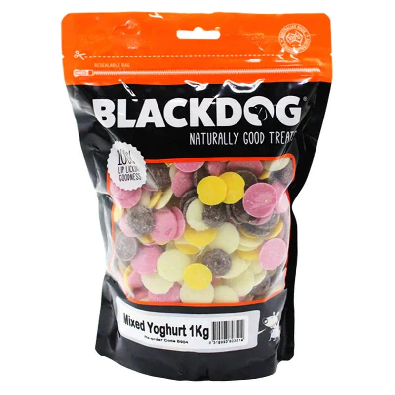 Blackdog Mixed Yoghurt Drops Dog Treats 1kg-Habitat Pet Supplies