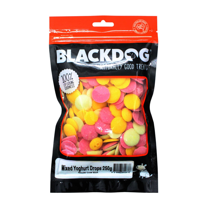 Blackdog Mixed Yoghurt Drops Dog Treats 250g-Habitat Pet Supplies