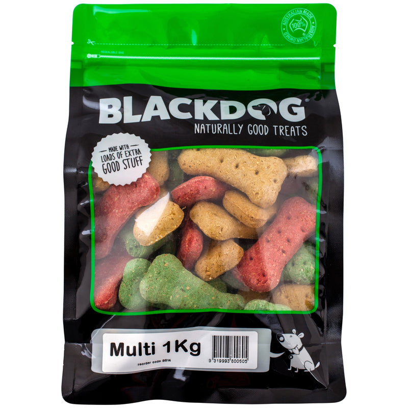 Blackdog Multi Mix Dog Biscuits 1kg (+_+)-Habitat Pet Supplies