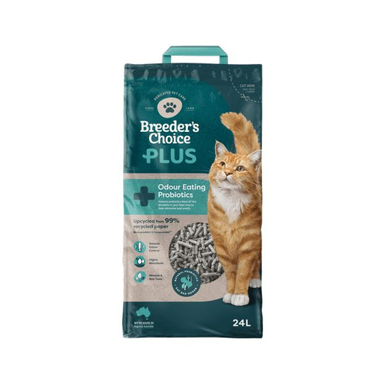 Breeders Choice Plus Probiotic Cat Litter 24L ^._.^