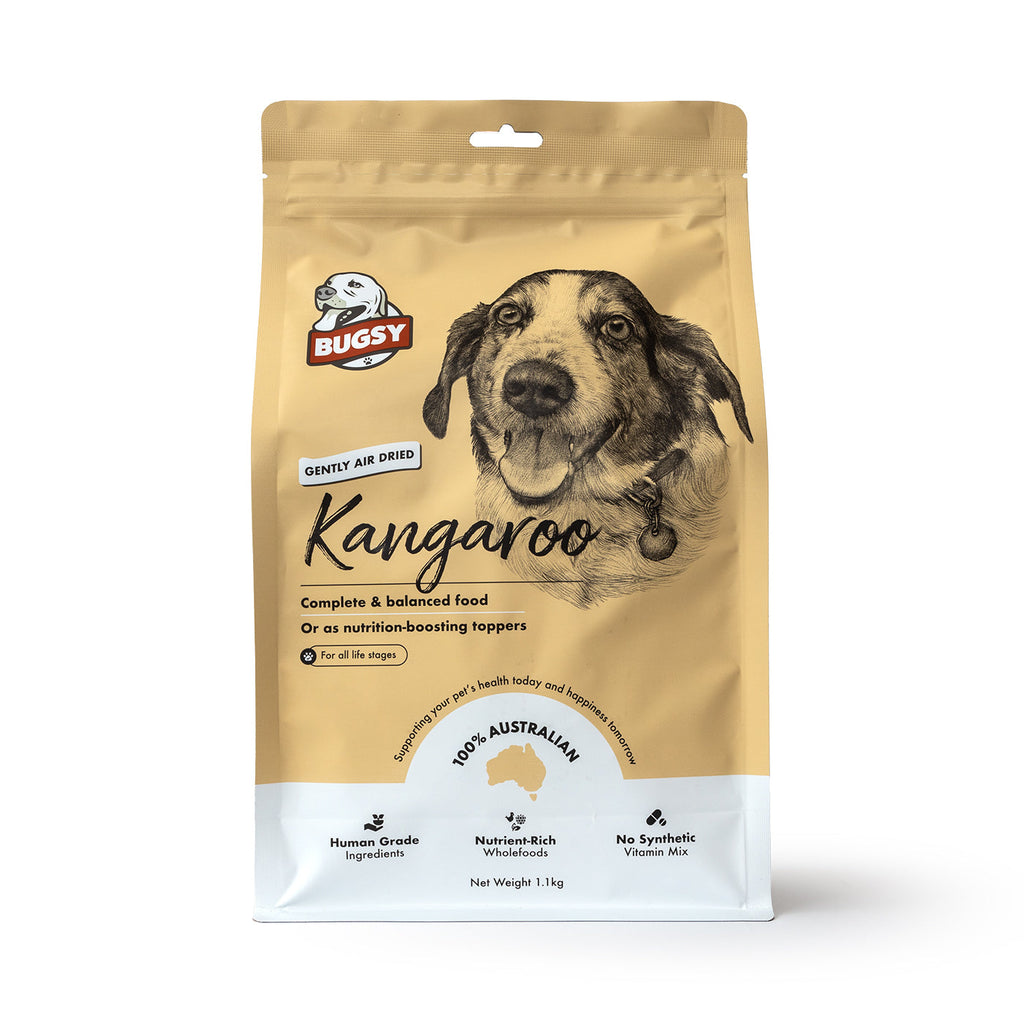 Bugsy Kangaroo Air Dried Raw Dog Food 1.1kg-Habitat Pet Supplies