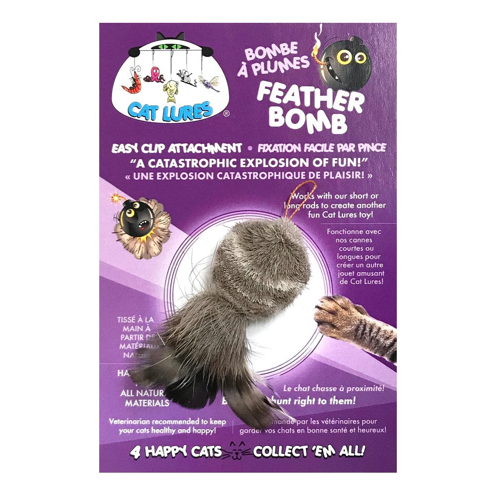 Cat Lures Interactive Replacement Feather Bomb-Habitat Pet Supplies
