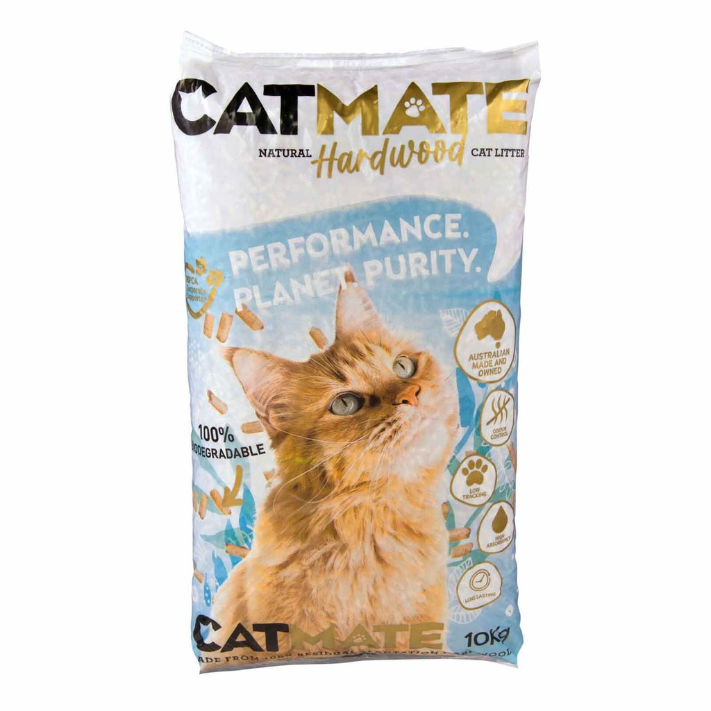 Catmate Hardwood Pellet Cat Litter 10kg-Habitat Pet Supplies