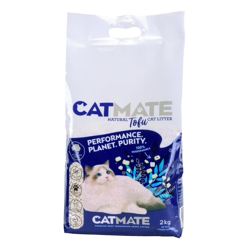 Catmate Natural Tofu Cat Litter 2kg-Habitat Pet Supplies