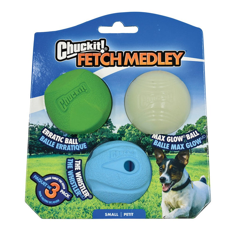 Chuckit Fetch Medley Small Dog Toy Set 3 pack-Habitat Pet Supplies