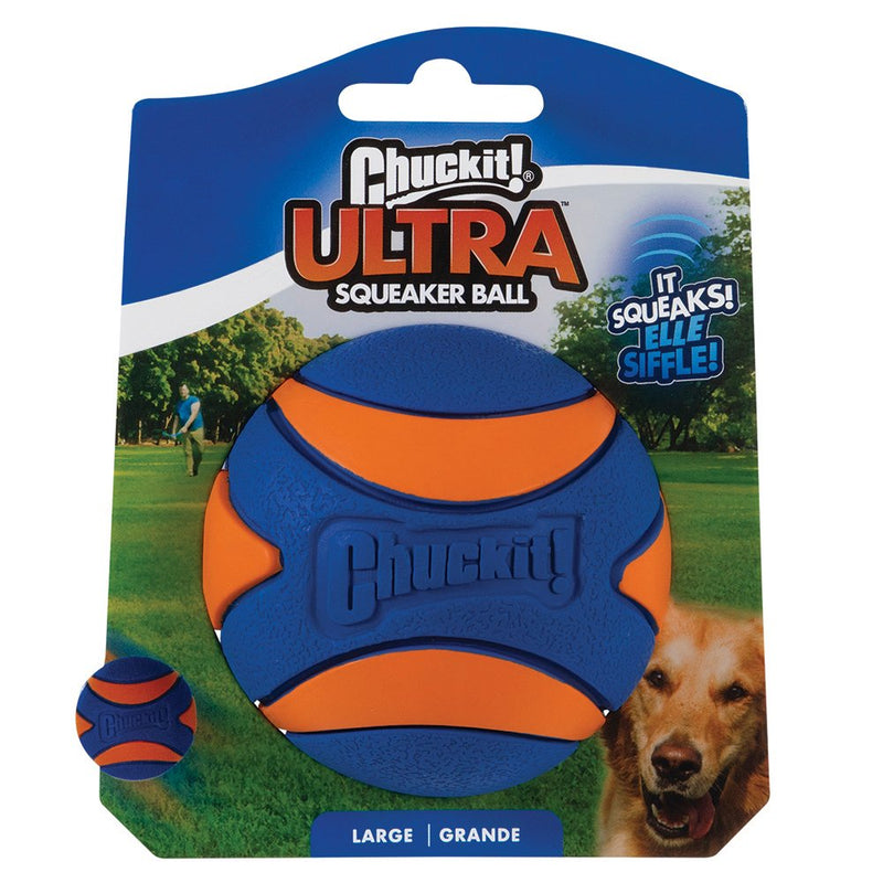 Chuckit Ultra Squeaker Ball Large Dog Toy-Habitat Pet Supplies