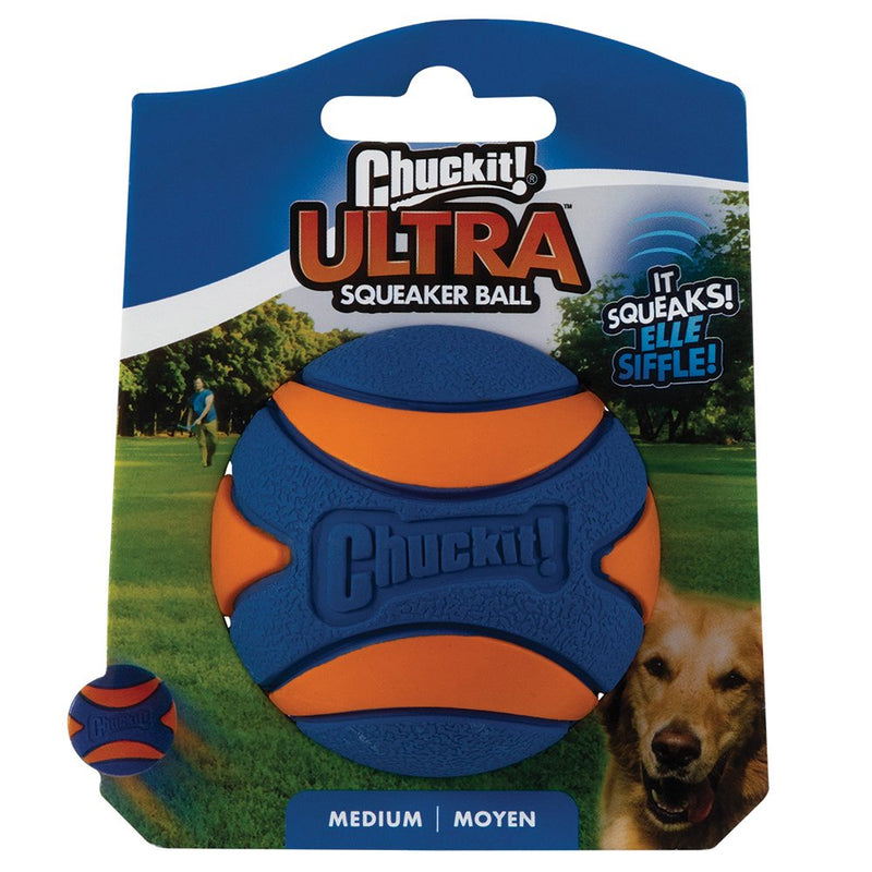 Chuckit Ultra Squeaker Ball Medium Dog Toy-Habitat Pet Supplies