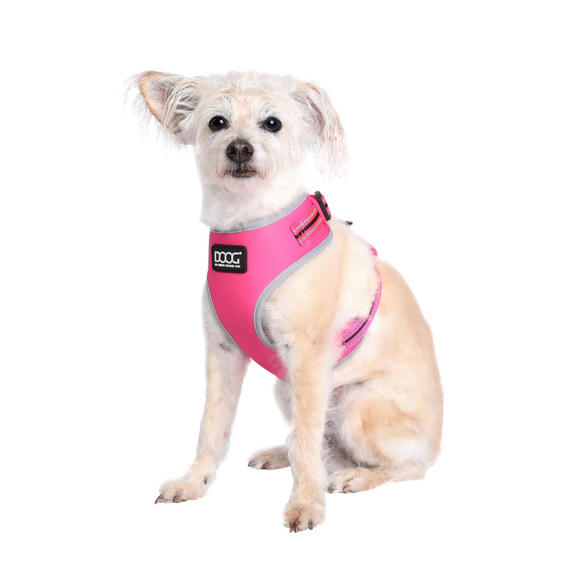 DOOG Neoflex Neoprene Lady Neon Pink Dog Harness Extra Large (+_+)