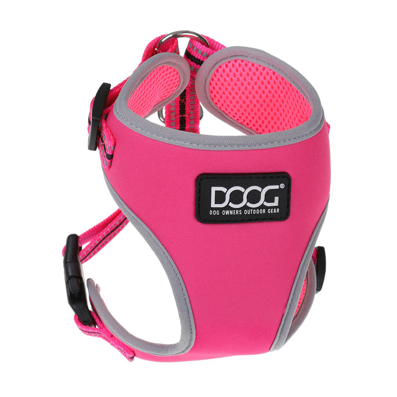 DOOG Neoflex Neoprene Lady Neon Pink Dog Harness Extra Small-Habitat Pet Supplies
